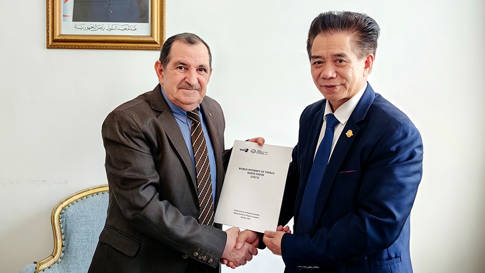 AGIN国际厅大会执委会主席何绪明一行访问阿尔及利亚驻华使馆